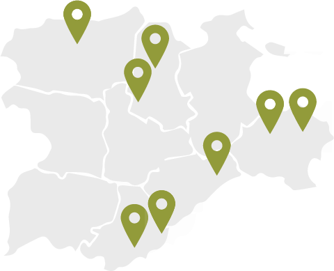 Mapa de los Albergues en Castilla-León